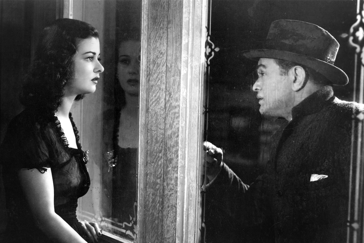 The Woman in the Window - Joan Bennett & Edward G. Robinson in Fritz Lang's Film Noir, THE WOMAN IN THE WINDOW.