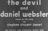 Devil And Daniel Webster, The (1941) -- Opening, It Could Even Happen To You