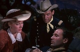 Escape From Fort Bravo (1953) -- You Shouldn't Try To Frighten A Lady