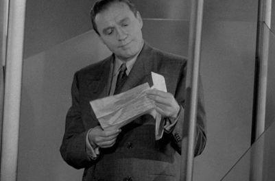 Horn Blows At Midnight, The (1945) -- Earthly Elevator